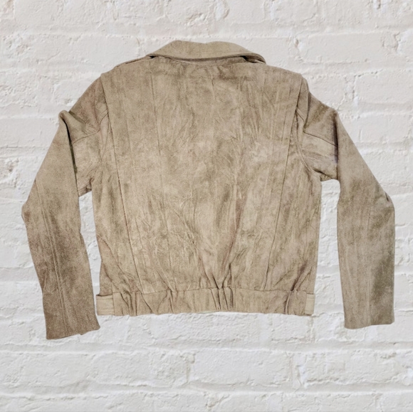 BLANKNYC x Revolve Suede Moto Jacket in Chance Of Rain NWT - Picture 7 of 9